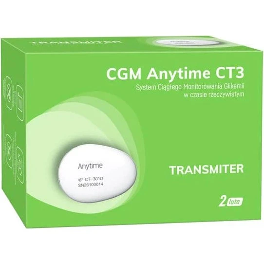 CGM Anytime CT3 Trasmettitore per Monitoraggio Glucosio