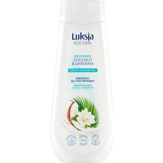 Luksja Silk Care Gel Doccia Cocco e Gardenia, 500 ml