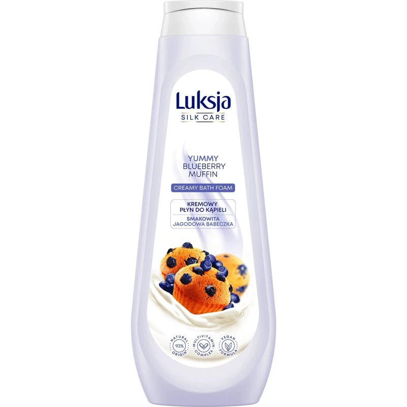 Luxja Silk Care Bagnoschiuma Muffin ai Mirtilli 900 ml