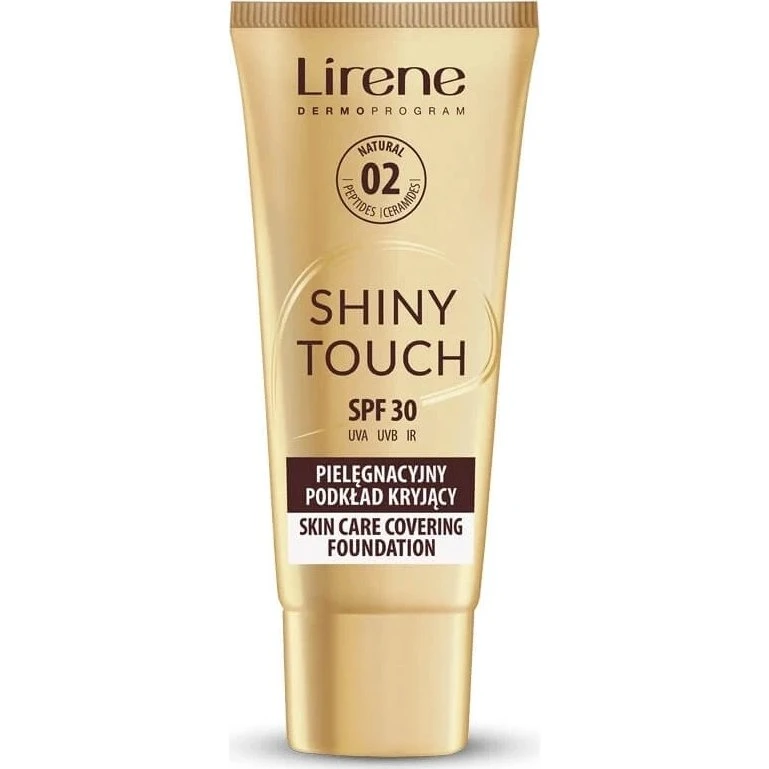 Lirene Shiny Touch Fondotinta Coprente Nutriente con SPF 30