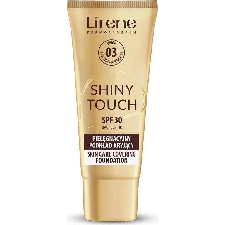 Lirene Shiny Touch Fondotinta Coprente Nutriente SPF 30 Beige