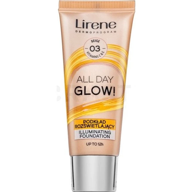 Lirene Fondotinta Illuminante 03 Beige - Fluido con Vitamina C