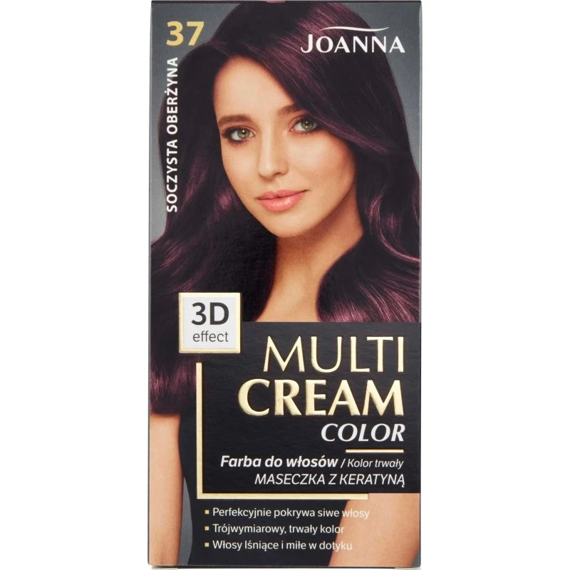 Joanna Multi Cream Color Tinta Capelli 37 Melanzana Intensa