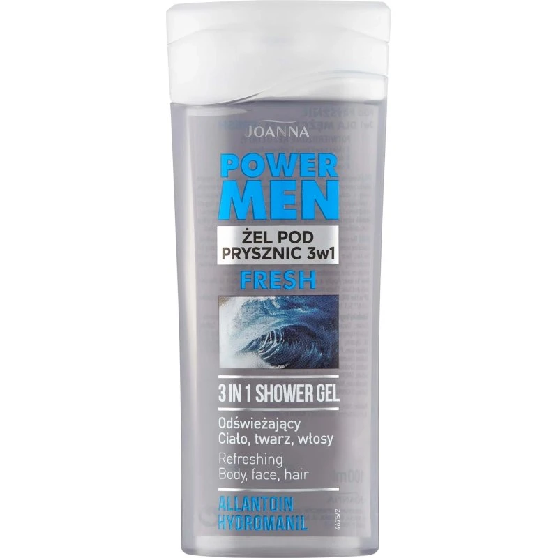 Joanna Naturia Power Men Gel Doccia 3 in 1 Fresh 100ml