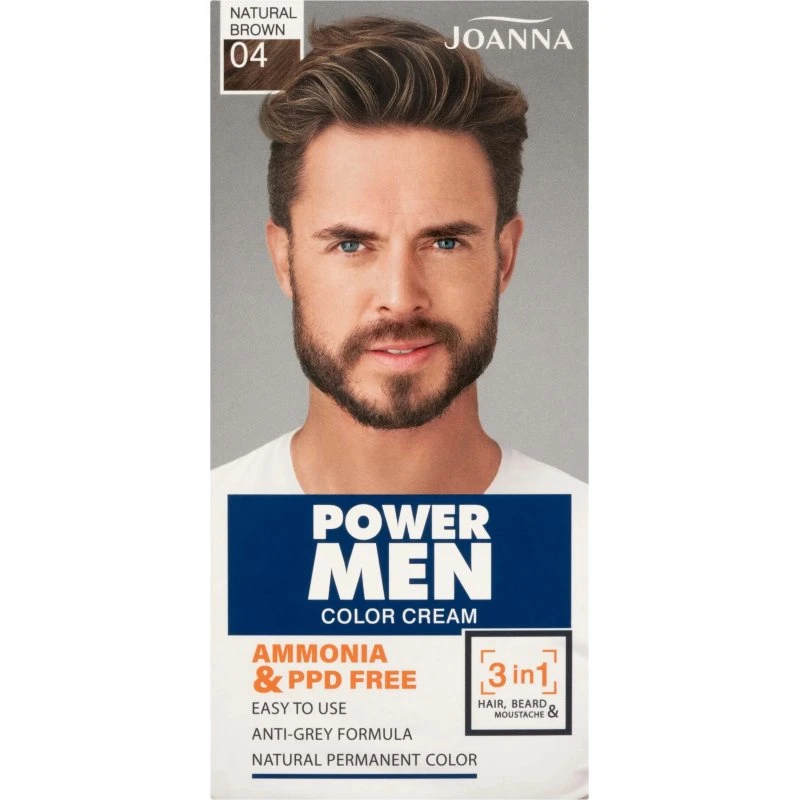 Joanna Power Men Color 04 Marrone Naturale - Tintura Capelli e Barba
