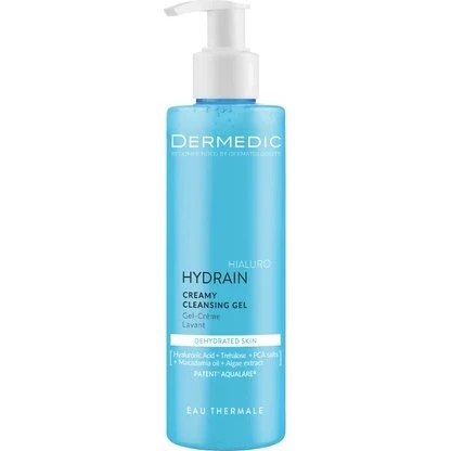 Dermedic Hydrain Gel Detergente Cremoso per Pelli Sensibili, 400 ml