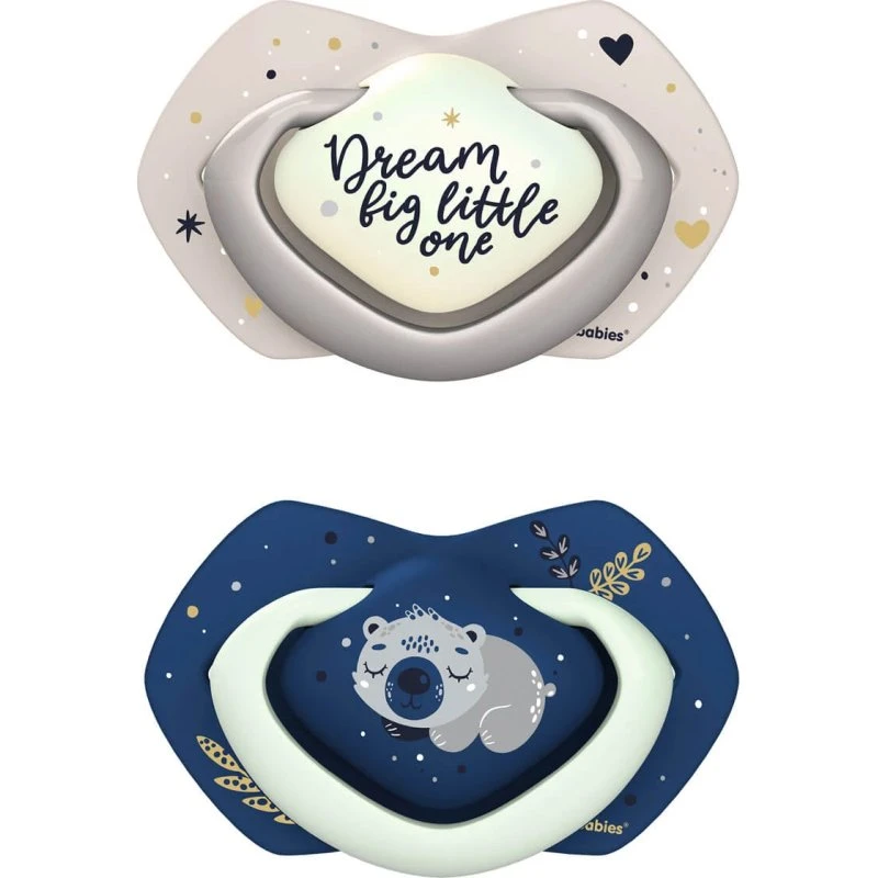 Canpol Babies Ciuccio Light Touch Sleepy Koala Blu, 6-18 mesi, 2 pz