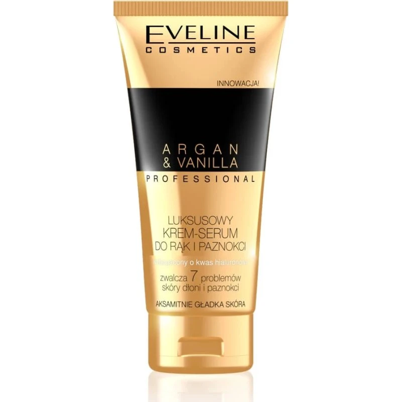 Eveline Cosmetics Crema Mani e Siero Argan e Vaniglia 100 ml