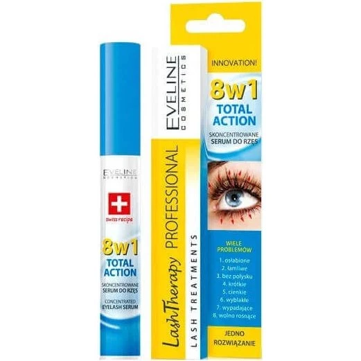 Eveline Cosmetics Lash Therapy Total Action 8 in 1, 10 ml