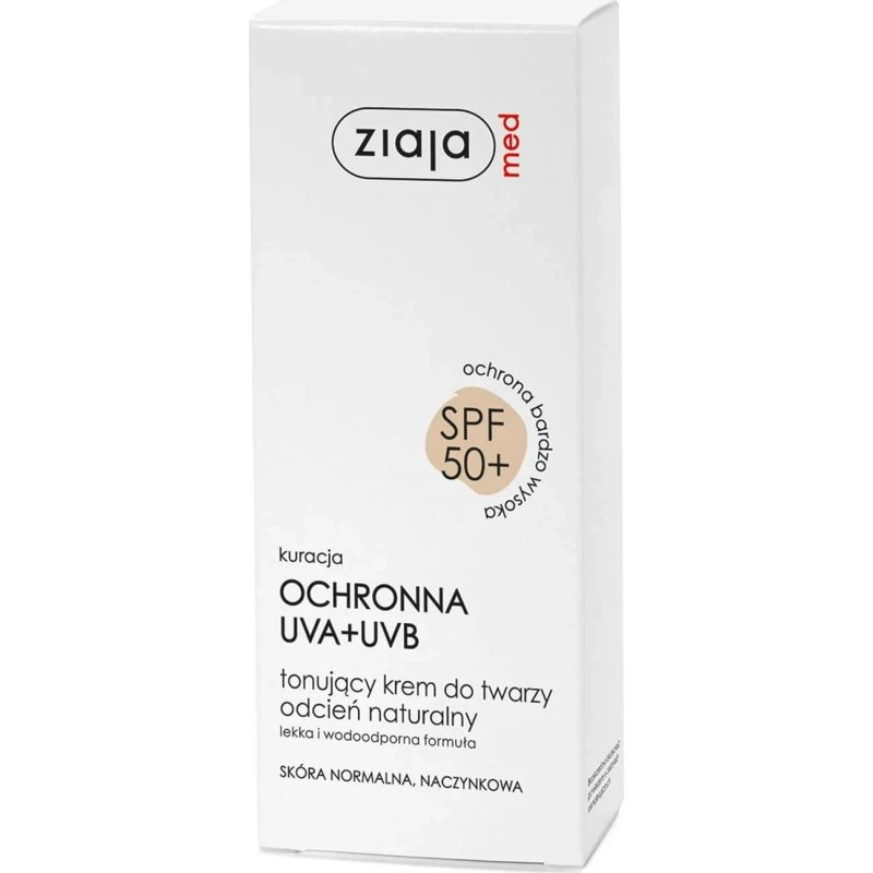 Ziaja Med SPF 50+ Crema Colorata Tonalità Naturale 50 ml