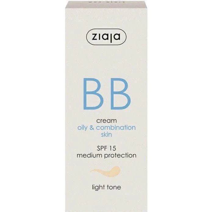 Ziaja BB cream con SPF 15 Tonalità Chiara, 50 ml