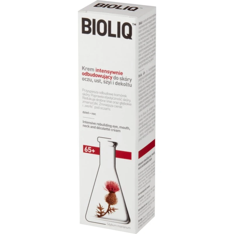 Bioliq 65+ Crema Intensiva Ristrutturante Occhi, Labbra, Collo e Décolleté