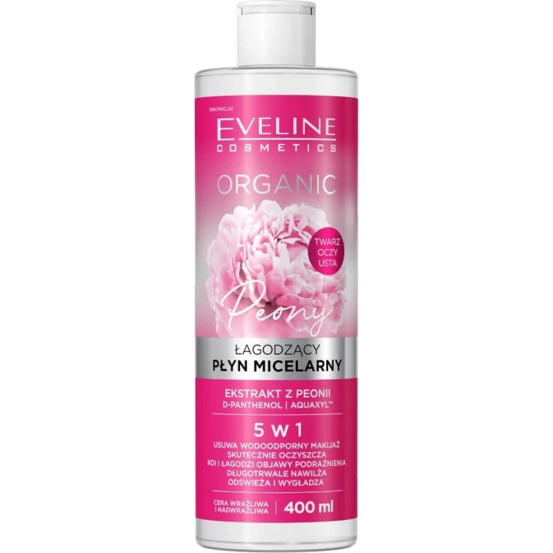 Eveline Cosmetics Lozione Micellare Biologica alla Peonia, 400ml