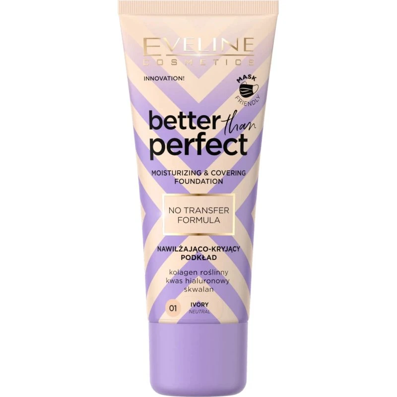 Eveline Cosmetics Better Than Perfect Fondotinta Idratante 01 Avorio