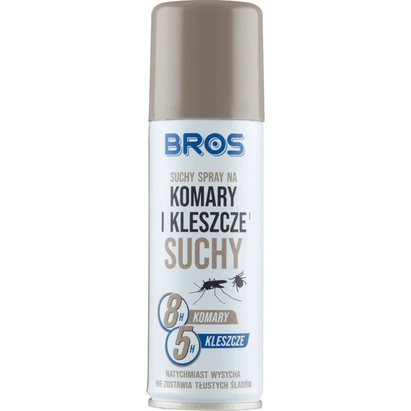 Bros Spray Secco Repellente Zanzare, Zecche e Moscerini 90 ml