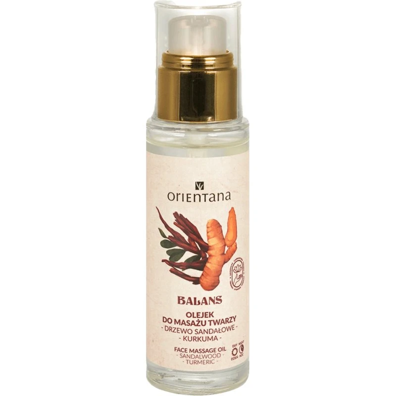 Orientana Balance Olio Massaggio Viso Sandalo e Curcuma 30 ml