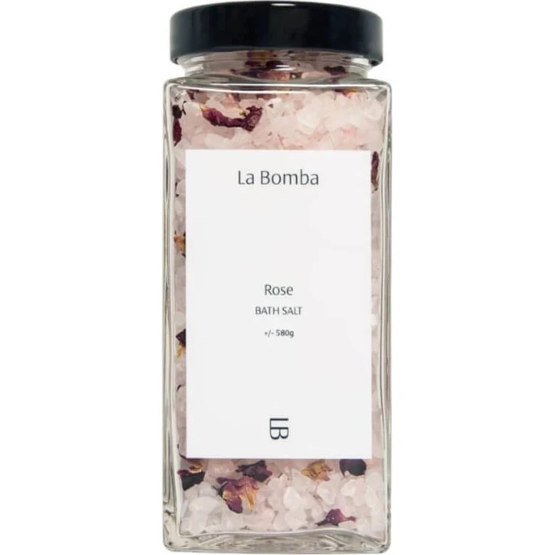 La Bomba Rose Sale da Bagno con Petali di Rosa Damascena, 680 g