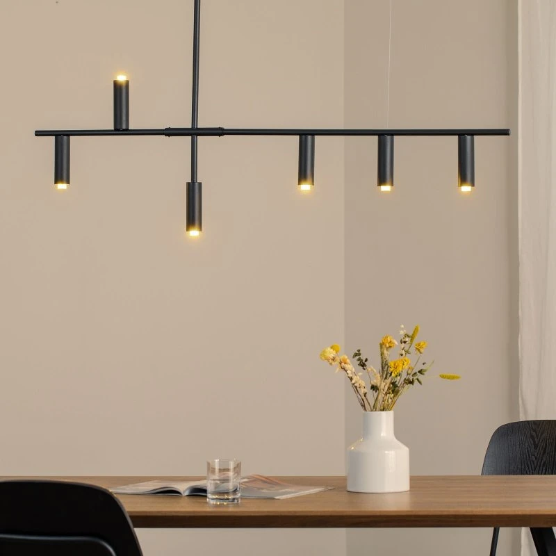 Lampada a sospensione Aldex Trevo 6, Metallo Nero, GU10