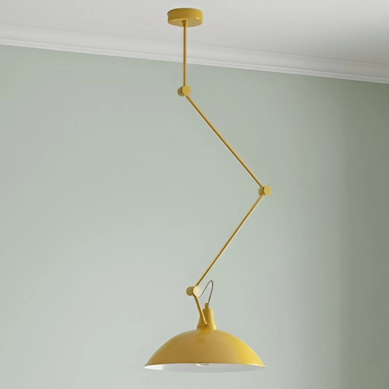 ALDEX Lampada a sospensione Melos Gialla Ø 36 cm in Metallo
