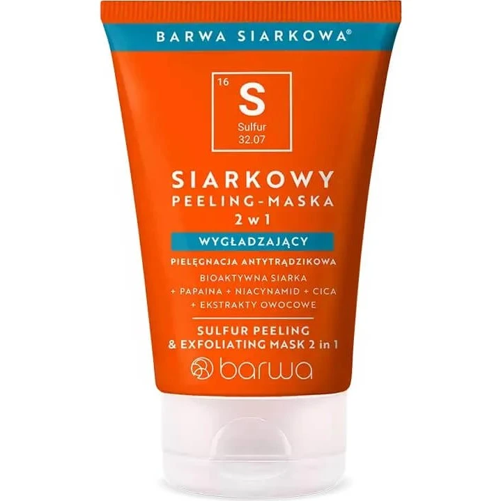 Barwa Siarkowa Peeling Maschera 2 in 1 con Zolfo 120 ml