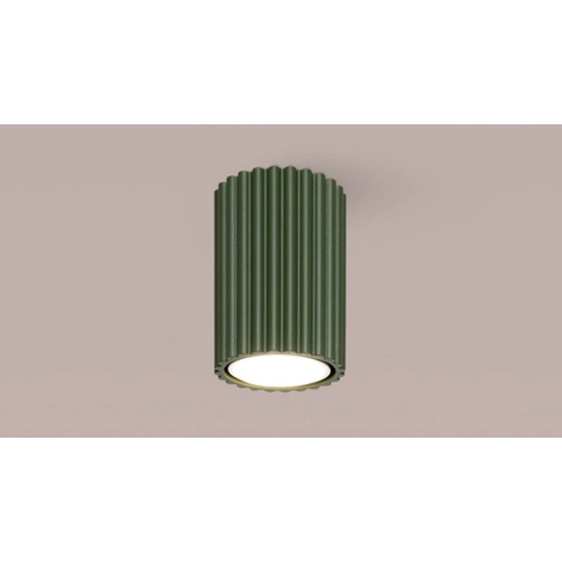 Sollux Lighting Plafoniera ALORA Verde Oliva Ø 7 cm GU10