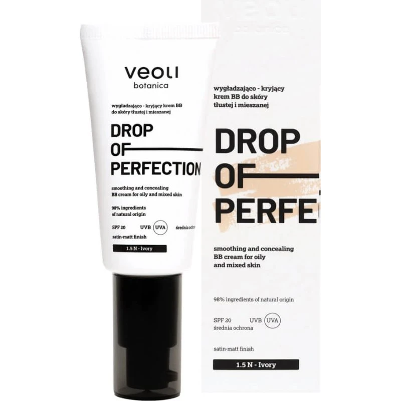 Veoli Botanica Drop of Perfection BB Cream SPF 20 - 1.5 N Ivory