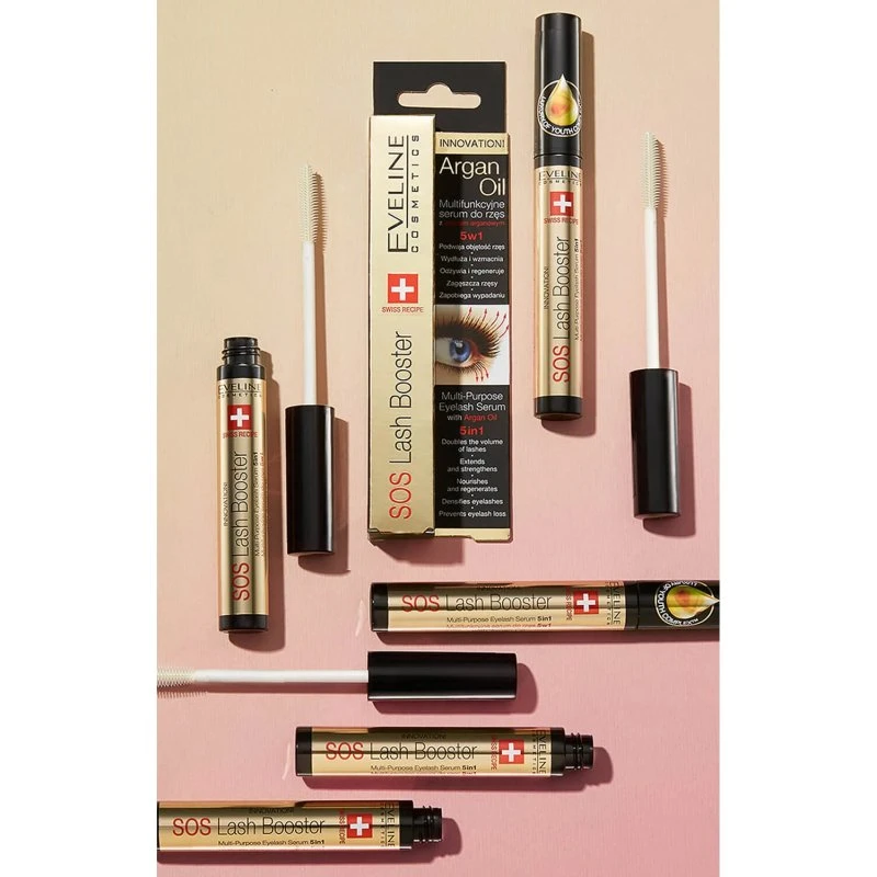 Eveline Cosmetics SOS Lash Booster Siero Multifunzionale 5in1, 10 ml