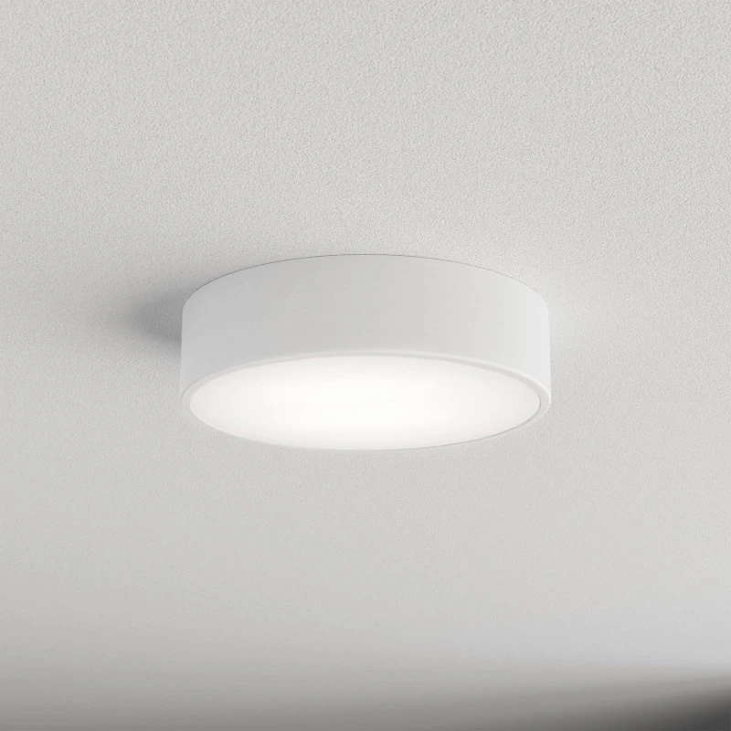 TEMAR LIGHTING Plafoniera Cleo Ø 30 cm Bianca Metallo E27