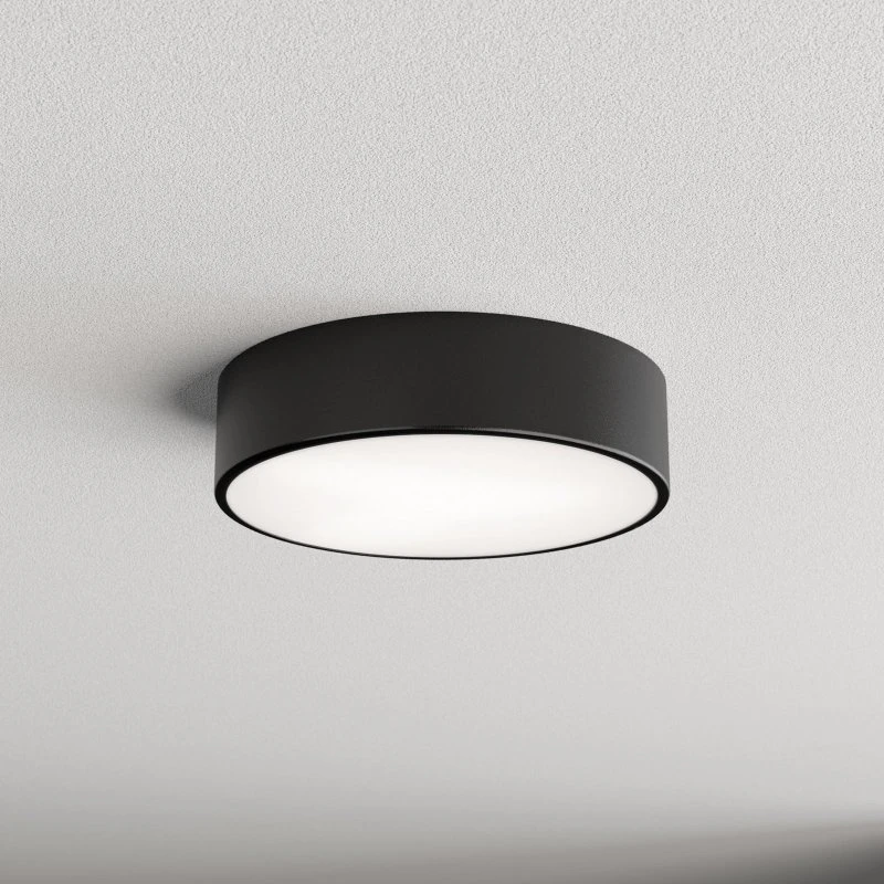 Euluna Cleo Plafoniera Ø30 Black - Design Moderno in Metallo