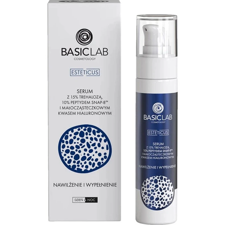 BasicLab Esteticus Siero con Trealosio 15%, Peptide 10% e Acido Ialuronico