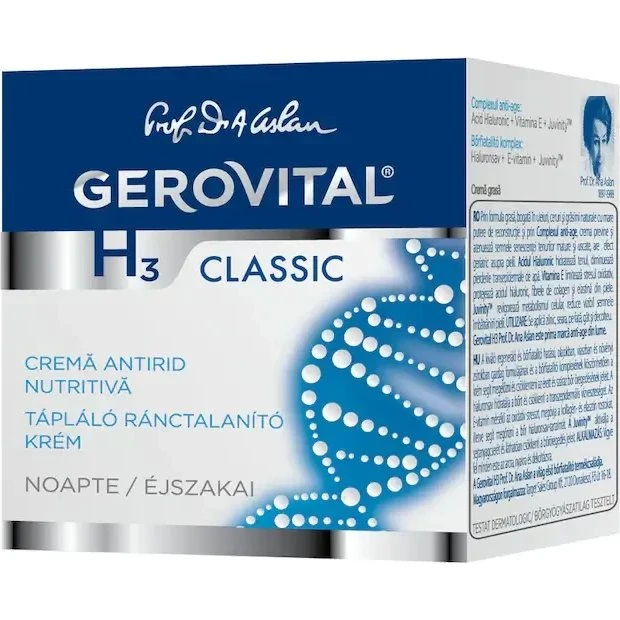 Gerovital H3 Classic Crema Notte Antirughe Pelli Secche e Mature