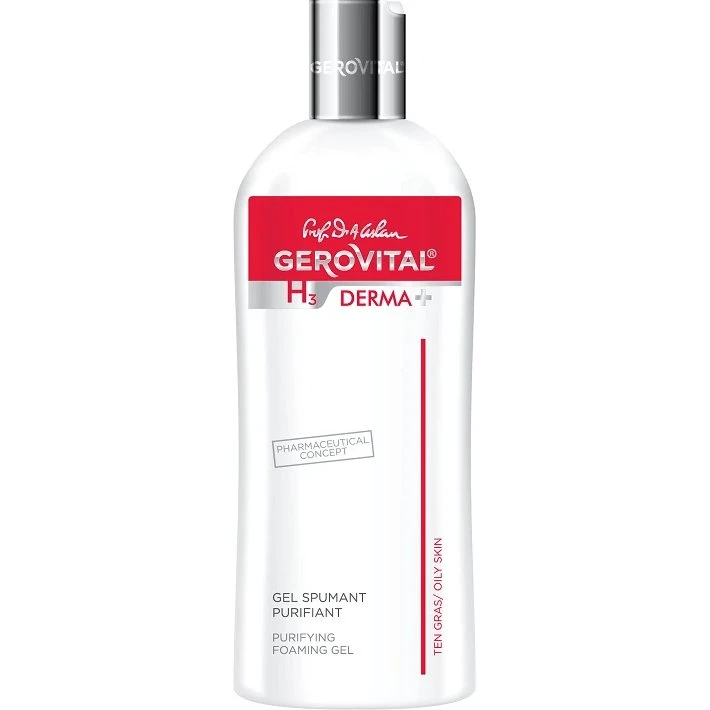 Gerovital H3 Derma+ Gel Schiumogeno Purificante Pelle Grassa, 200 ml