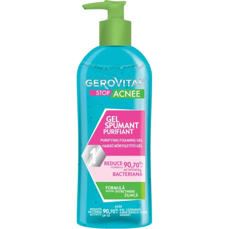 Farmec Gerovital Stop Acnee Gel Schiumoso Purificante, 150 ml