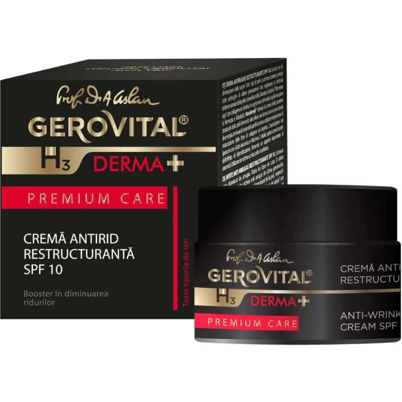 Farmec Gerovital H3 Derma+ Premium Care Crema Antirughe SPF 10