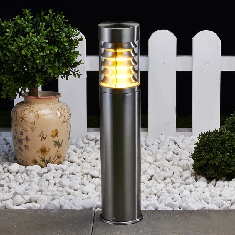 Lindby Lampada da Giardino Enja in Acciaio Inox