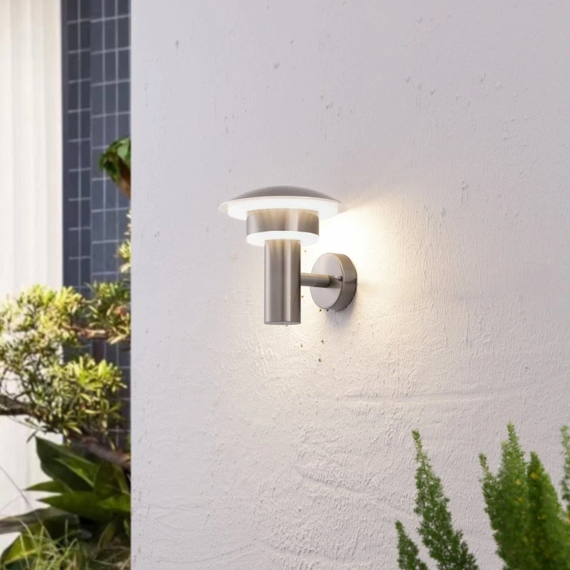 Lindby Applique da Esterno LED Lillie in Acciaio Inox