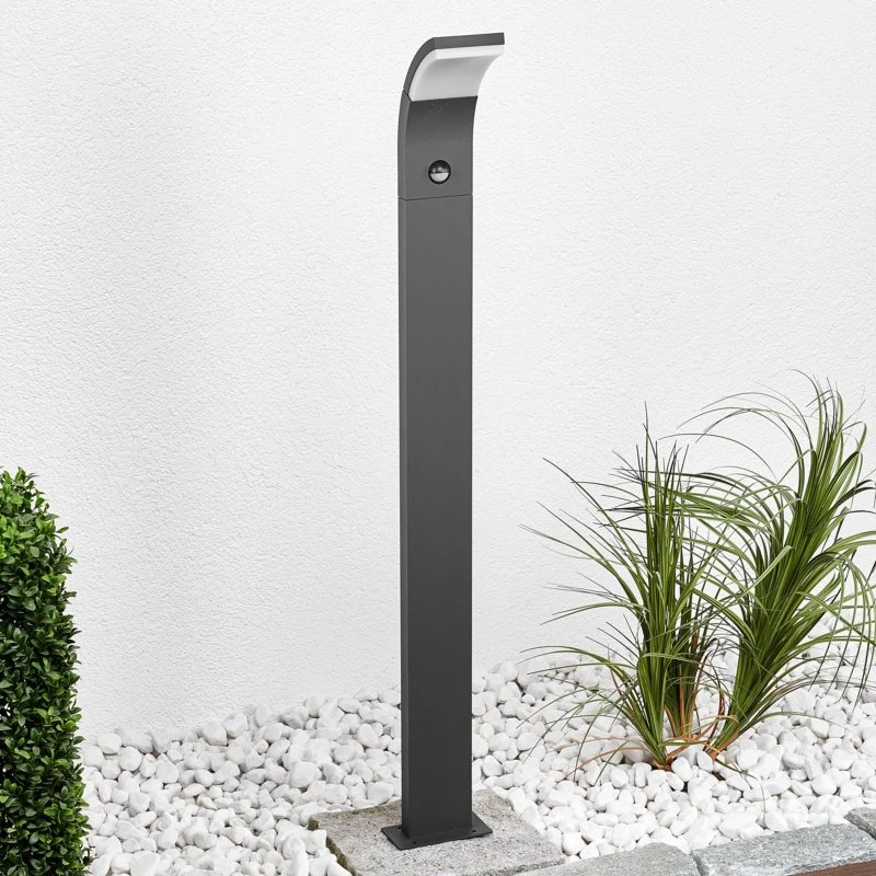 Lucande Lampada LED da Giardino Timm H100 con Sensore - Grafite