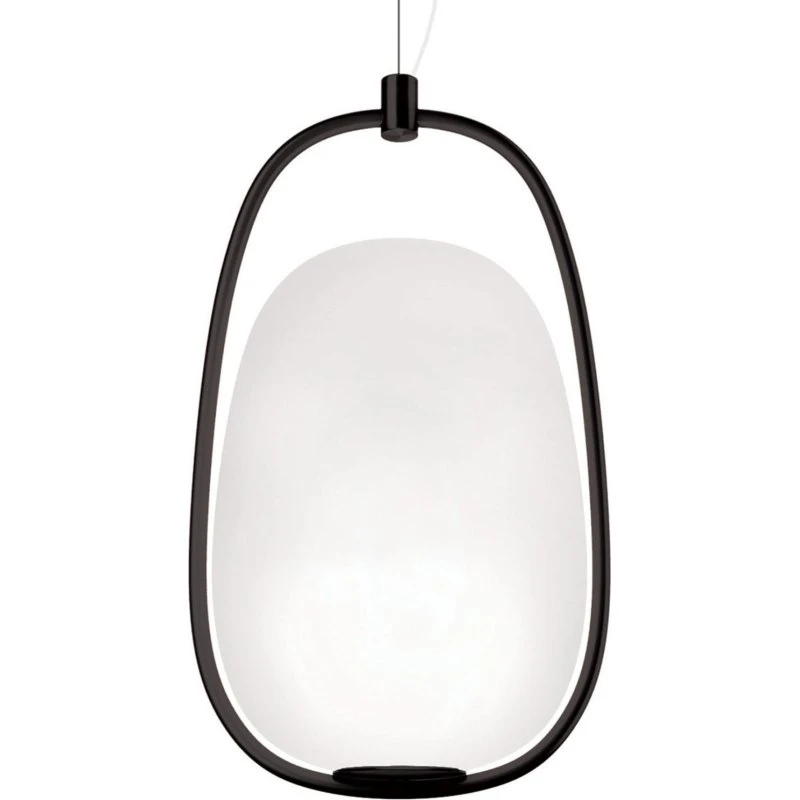 KDLN Lampada a Sospensione Lannà Nero/Bianco 22x20 cm
