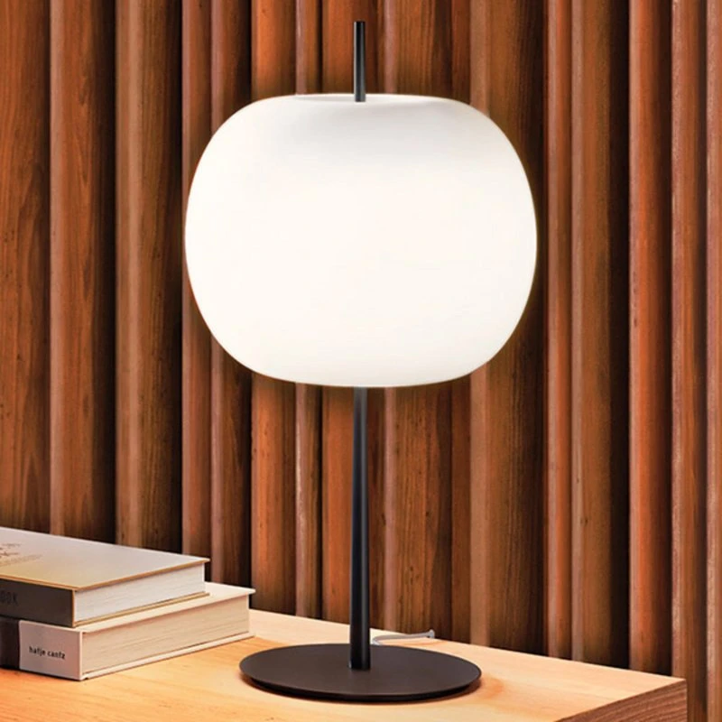 KDLN Lampada da Tavolo Kushi XL Nero/Bianco Dimmerabile
