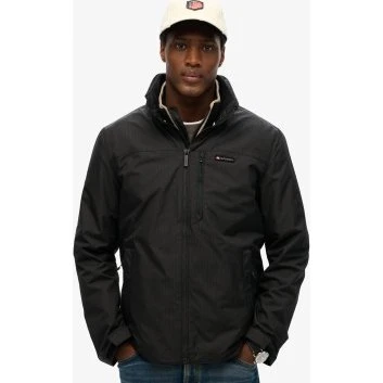 Superdry Giacca Antivento Uomo M5012163A Nera con Logo XL