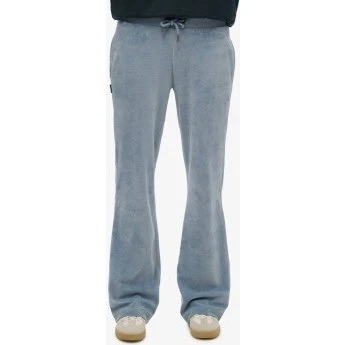 Superdry Pantaloni Sportivi Larghi in Velluto Donna - Blu