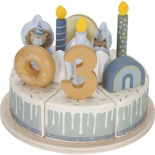 Little Dutch Torta di Compleanno Blu 26 Pezzi