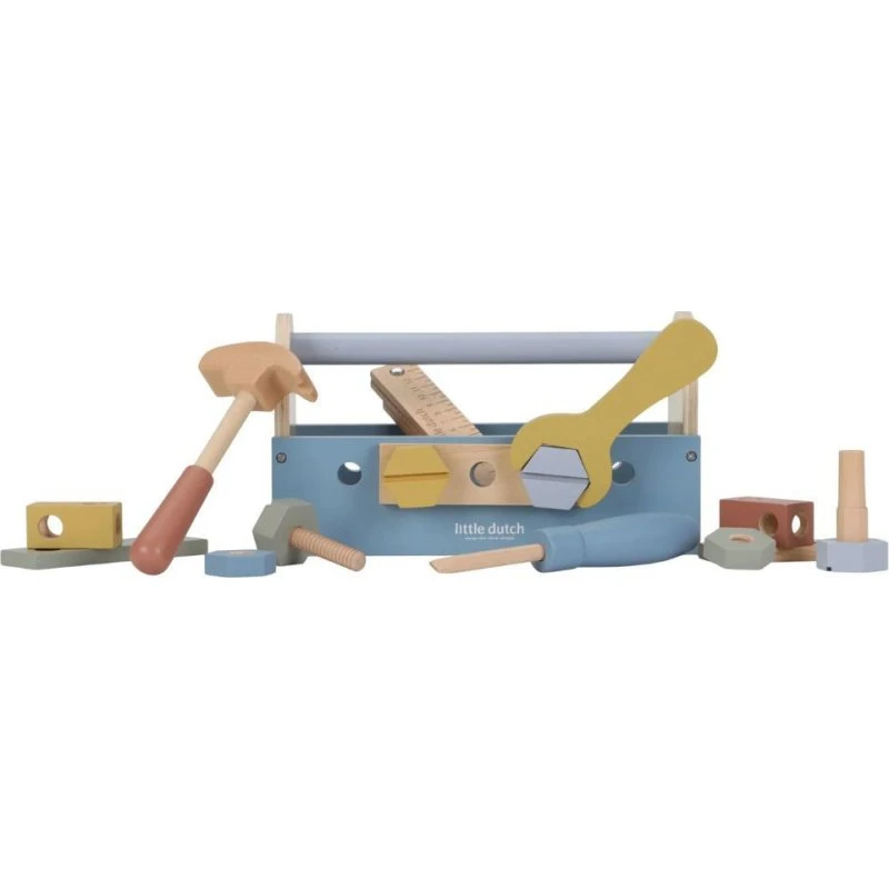 Little Dutch Cassetta Attrezzi in Legno FSC Azzurra
