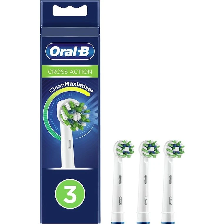 Oral-B CrossAction Testine Ricambio 3 Pezzi