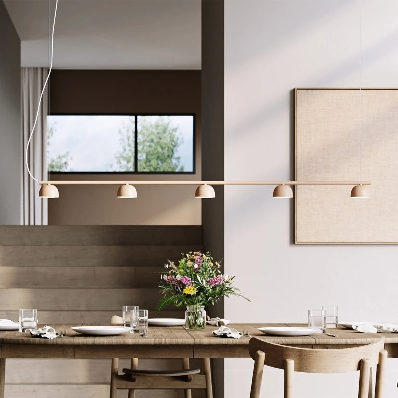 Northern Blush Lampada a Sospensione LED 5 Luci Beige