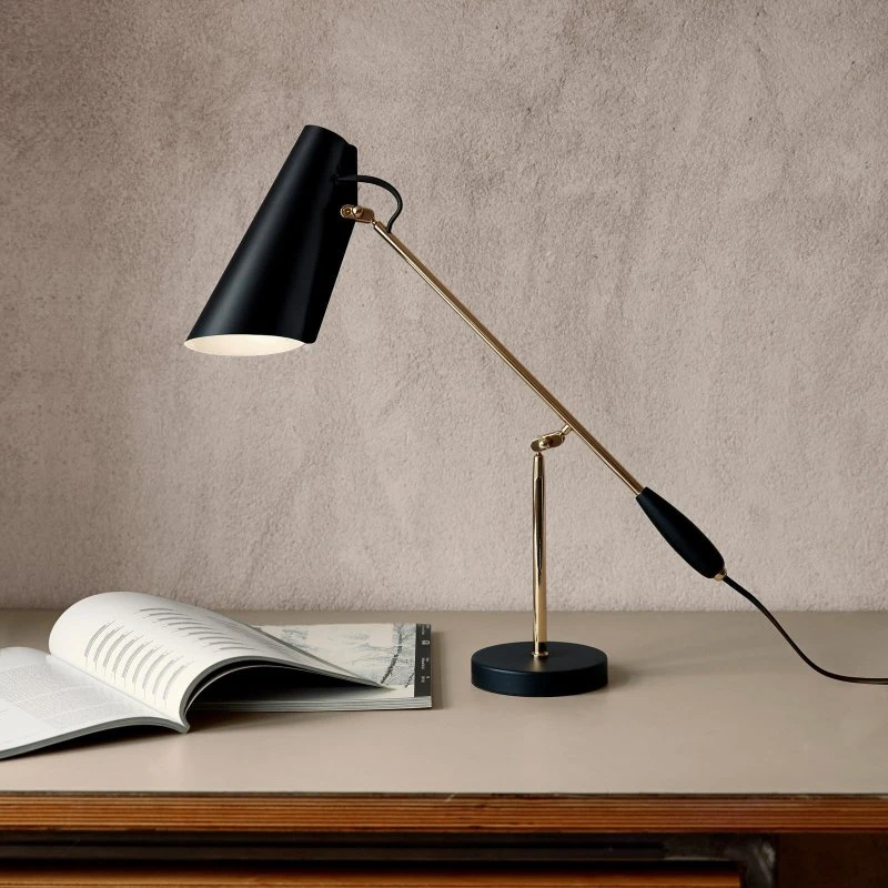 Northern Lampada da Tavolo Birdy Nero/Ottone