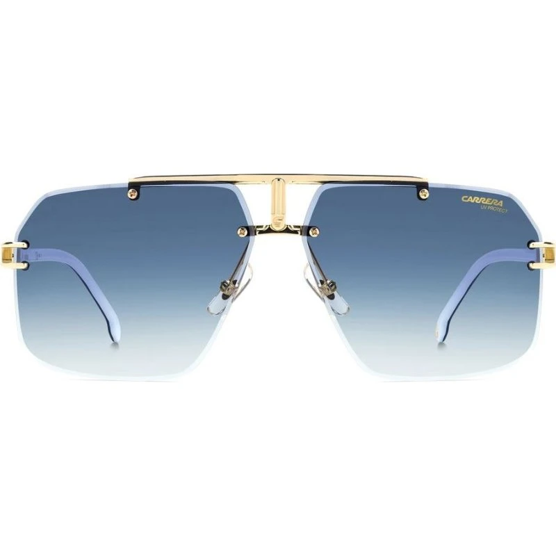 Carrera 1054/S Occhiali da Sole Uomo Squadrati Oro e Blu