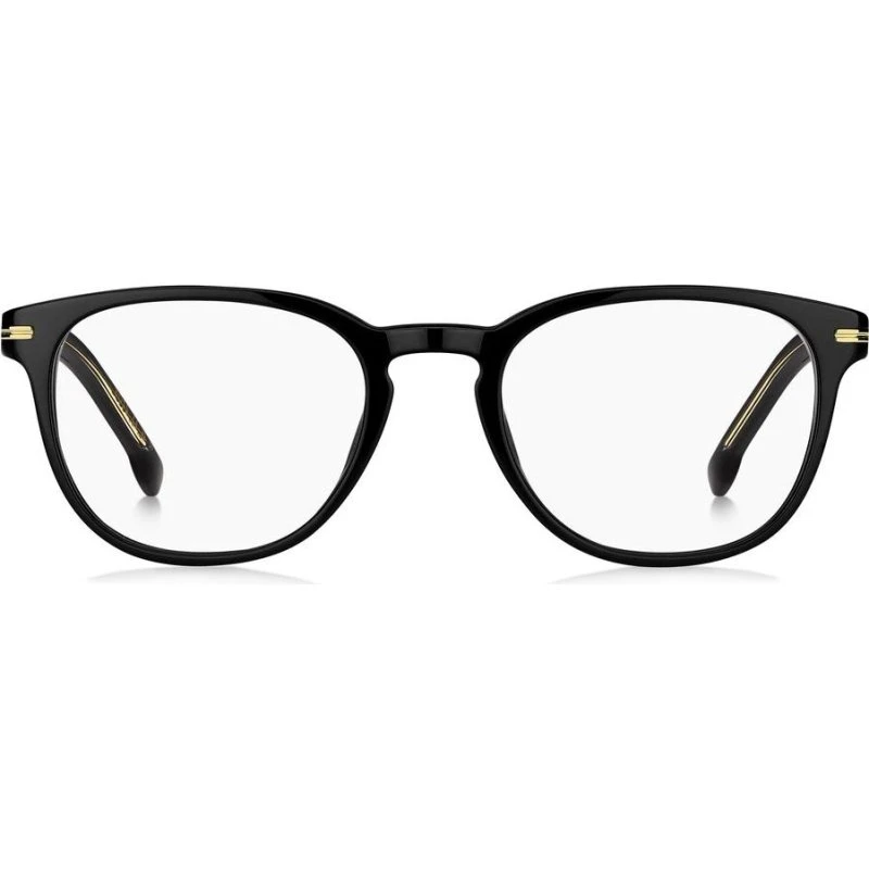 Boss 1601 Occhiali Da Vista Uomo Neri Rotondi