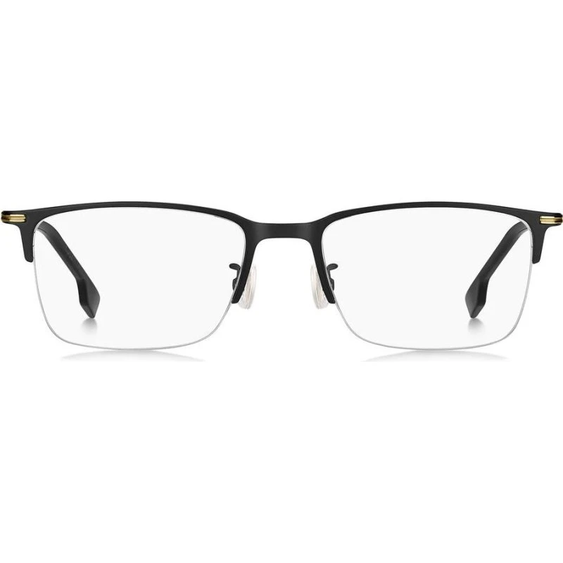 Boss 1616/F Occhiali da Vista Uomo Nero Geometrici