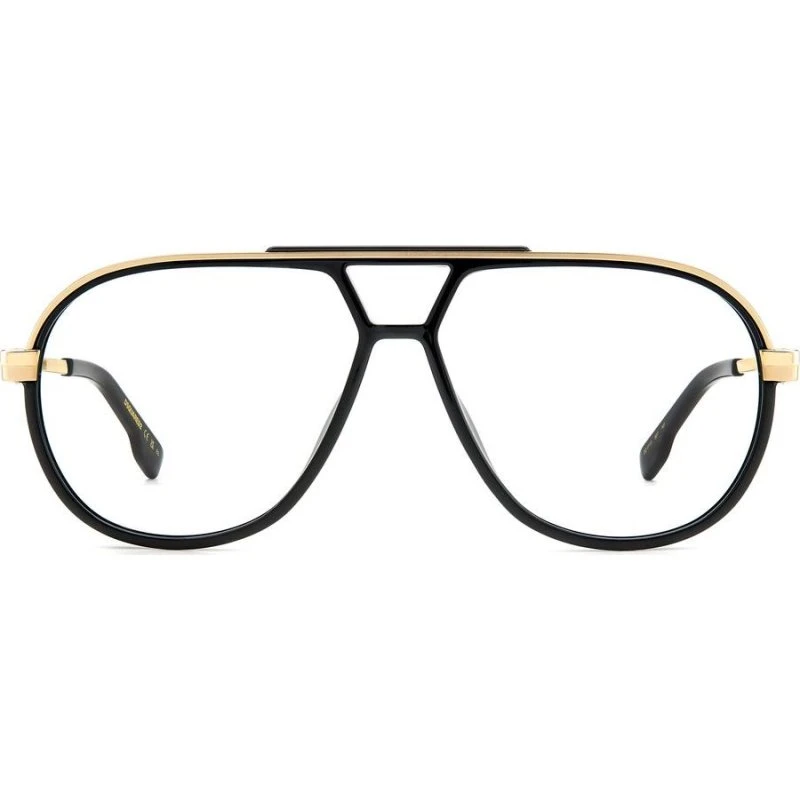Dsquared2 D2 0113 Occhiali da Vista Uomo Neri Pilot
